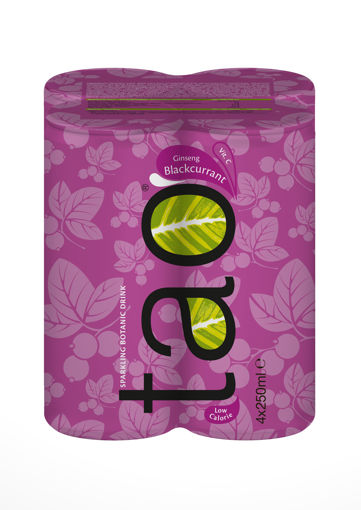 Afbeeldingen van TAO GINSENG BLACKCURRANT BLIK 4X25CL