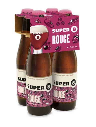 Afbeeldingen van SUPER 8 ROUGE 4X33CL